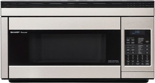 Sharp R-1874 850 Watts 1.1 Cubic Feet Over-the-range Convection Microwave Oven - Stainless Steel