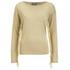 Vero Moda Women's Katie Long Sleeve Fringe Blouse - Oatmeal