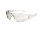 Crews Checkmate Safety Glasses, Clear Temple, Clear Lens, Anti Fog