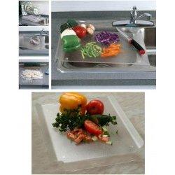 Acrylic Cutting Board with Lip and Angled Sides