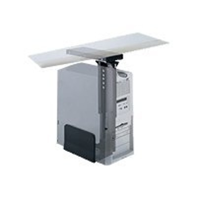 Safco Products Company 2175 Ergo-comfort Cpu Holder  Swivel Mount  Dark Gray