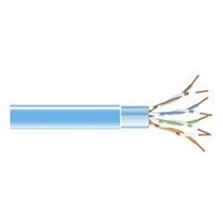 CAT5e Shielded, Stranded Bulk PVC Cable (FTP), Blue, 1000-ft. (304.8-m