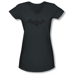 Girls VNeck (8-12yrs) BATMAN ARKHAM ORIGINS Cap Sleeve CRACKLE LOGO Small T-Shirt Tee