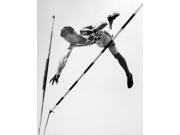 Bob Richards (1926- ) Nrobert Eugene Richards American Athlete Richards Competing In The Pole Vault Event At The 1952 Summer Olympics In Helsinki Finland Poster