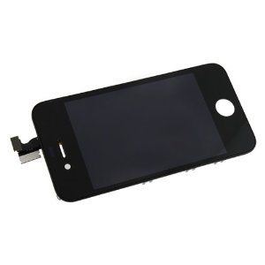 Apple Iphone 4 4g (AT&T) Black Screen Glass Replacement Digitizer with Frame   LCD Assembly   6 Piece Tool Kit