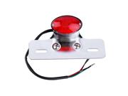 Red Motorcycle Motorbike Led Rear Stop Tail Light Bobber Chopper Cafe Racer