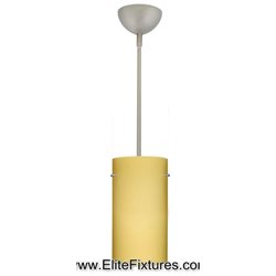 BESA PENDANT TONDO 12 SATIN NICKEL VANILLA MATTE 1X100W A19