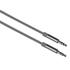 Kit Aluminium Aux 3.5 mm Audio Cable (Android & iOS) - Grey
