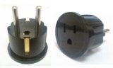 CKITZE BA-4 Grounded European German Schuko Power Plug Adapter Adaptor - American USA to German, France, Russia & more - Excellent Quality - 2 Pack