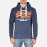 Superdry Men's Premium Goods Duo Hoody - Nautical Navy Grit - L