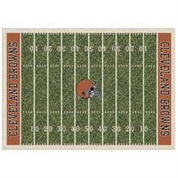 3'10 x 5'4 Rectangular Made-to-Order Machine Made American NFL Cleveland Browns Collection Rug