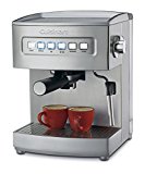Cuisinart EM-200 Programmable 15-Bar Espresso Maker, Stainless Steel