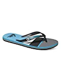 Quiksilver Men's Molokai Sunset 3 Point Sandal, Black/Blue/Grey, 10 M US