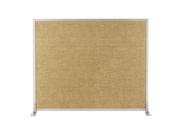 Marsh 60x72 Pebble Beach Vinyl Tackable Space Divider, Aluminum Trim