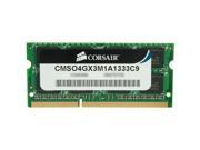 Corsair Valueselect 4gb 204-pin Ddr3 So-dimm Ddr3 1333 (pc3 10600) Laptop Memory Model Cmso4gx3m1a1333c9