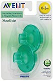 Philips Avent SCF190/01 Soothie 0-3mth Green/Green, 2 count