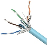 Belkin F2cp005-1000-aq Cat6a Str Bulk Cable - Bare Wire - 1000ft - Aqua