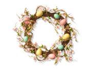18" Easter Egg Wreath