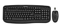 Gearhead Kb5150w Wireless Desktop Keyboard With Optical Mouse - Usb 2.4 Ghz - Nano Receiver - Black