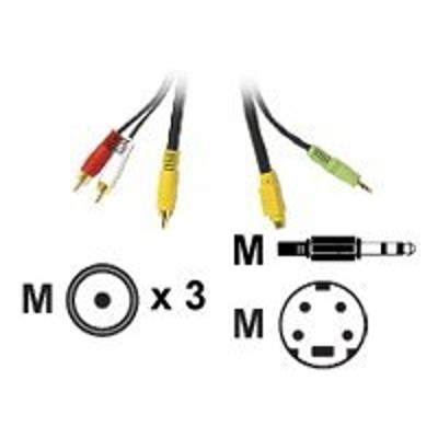 C2g 27992 Value Series 12ft Value Series Bi-directional S-video   3.5mm Audio To Rca Audio/video Cable - Video / Audio Cable - S-video / Composite Video / Audio