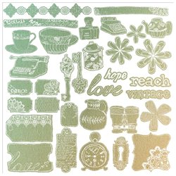 Lifetime Mistable Resist Canvas Stickers 12 X12 Sheet-