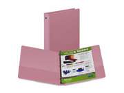 Samsill Corporation SAM11393 3-Ring Binder- w- 2 Pockets- 1in.- Flexible Hinge- Pink
