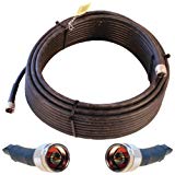 Wilson Electronics 75 ft. Black WILSON-400 Ultra Low Loss Coax Cable (N-Male to NMale)(
952375)
