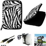 Animal Fur Design Cube Case with Interior Mesh Pocket For Lenovo Ideapad A1 7-Inch Tab Android Tablet   Includes a 3.5mm Stereo Audio Cable (6 feet)   Includes Size Adjustable Windshield Mount Complete 360 Degrees Rotation