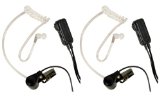 Midland AVPH3 Transparent Security Headsets with PTT/VOX - Pair