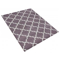 Michael Anthony Furniture Hand Tufted 5x8 Lilac New Zealand Blend Wool Rug