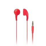 iLuv iEP205RED Bubble Gum 2 Flexible, Jelly-Type Stereo Earphones - Red