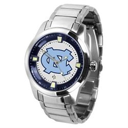 North Carolina Tar Heels UNC NCAA Mens Titan Steel Watch
