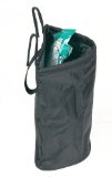 Hopkins TRASH10-BLA Go Gear Black Space Saver Trash Can