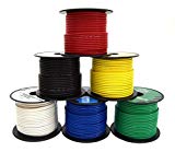 14 GA Single Conductor Stranded Remote Wire 6 Rolls Primary Colors 12V 100'FT EA