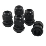 5 Pcs Waterproof PG11 Black Plastic Cable Glands Joints