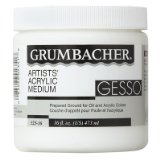 Grumbacher 52516 16-Ounce Gesso (Hyplar) Artists Acrylic Medium Jar