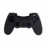 Generic Silicone Cover Case Skin for PlayStation PS4 Controller (Black)