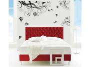 The Sitting Room The Bedroom Black Large Vine Supporting Send Flower Rattan Wall Wall Stickers Custom 028 2