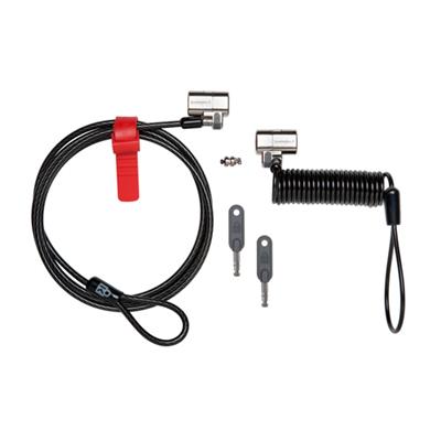 Kensington K64661ww Clicksafe Anywhere Keyed Lock - Security Cable Lock - Gray - 5 Ft (pack Of 2)