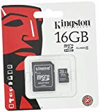 Kingston 16 GB Class 4 MicroSDHC Flash Card with SD Adapter SDC4/16GB
