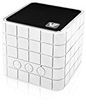 V7 Bluetooth Wireless Speaker |Built-in Mic |USB Rechargeable battery | speaker phone– for Bluetooth enabled smartphone, tablet, Apple devices – White