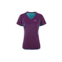 RonHill Women's Aspiration Short Sleeve Running T-Shirt - Grape/Teal