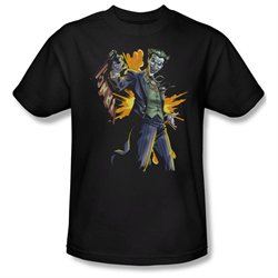Mens BATMAN Short Sleeve JOKER BANG Large T-Shirt Tee