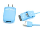 iKeep CC1BLUE Candi Universal Charging Cord, 6-Feet - Retail Packaging - Blue