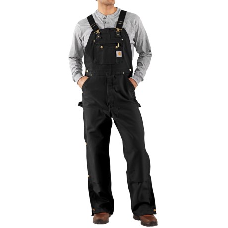 Carhartt Unlined Dual Hammer Loop Duck Bib Overalls - Factory Seconds (for Men)