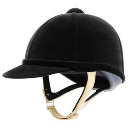 Charles Owen Wellington Classic Helmet - Flesh Harness 7 3/8 Black