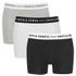 Jack & Jones Men's 3-Pack Sense Boxers - Black/White/Grey - S