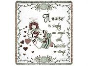 A Nurse Is Simply An Angel With Wings Throw Afghan 48 x 60
