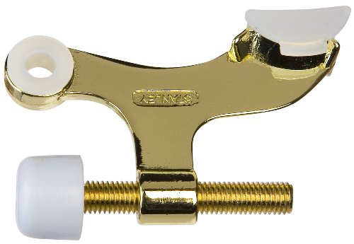 Stanley Home Designs BB8024 Hinge Pin Door Stop, Polished Brass