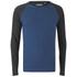 Brave Soul Men's Osbourne Raglan Long Sleeve Top - Vintage Blue Marl - L